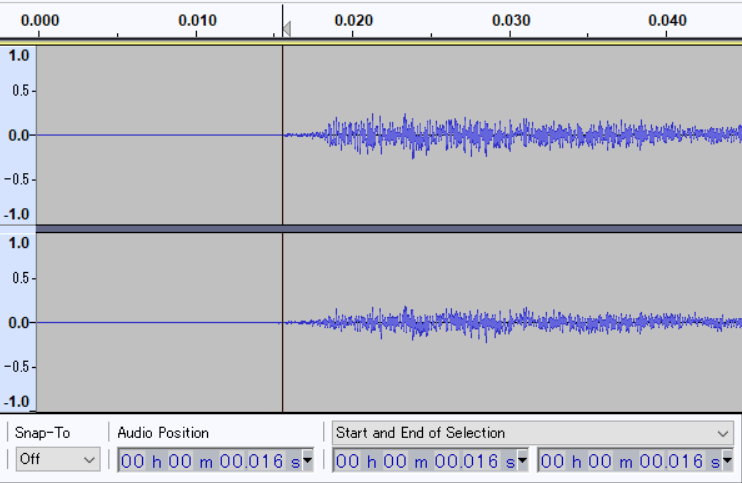 Finding offset in Audacity