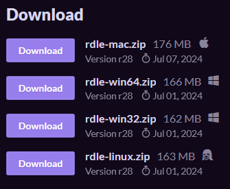 itch.io Downloads Seite