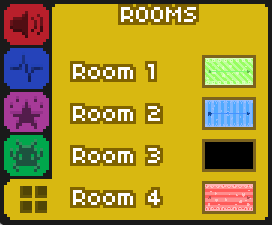 Rooms tab of Pomodoro