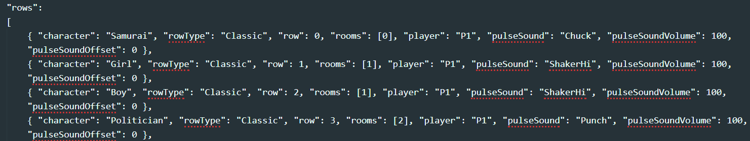 .rdlevel rows field