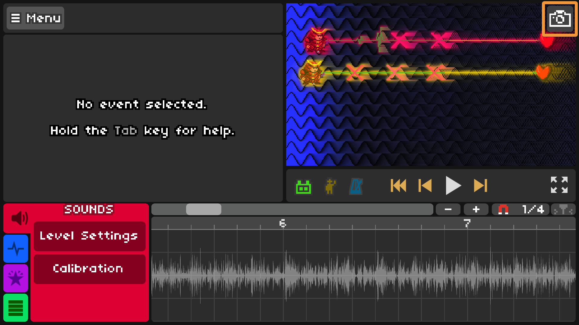 Screenshot of Solar Beam (Expert Mix)